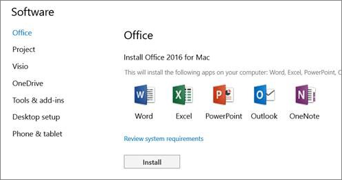 microsoft office for mac 2016 disk version